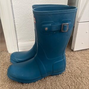 Hunter Original Short blue wellies rain boots